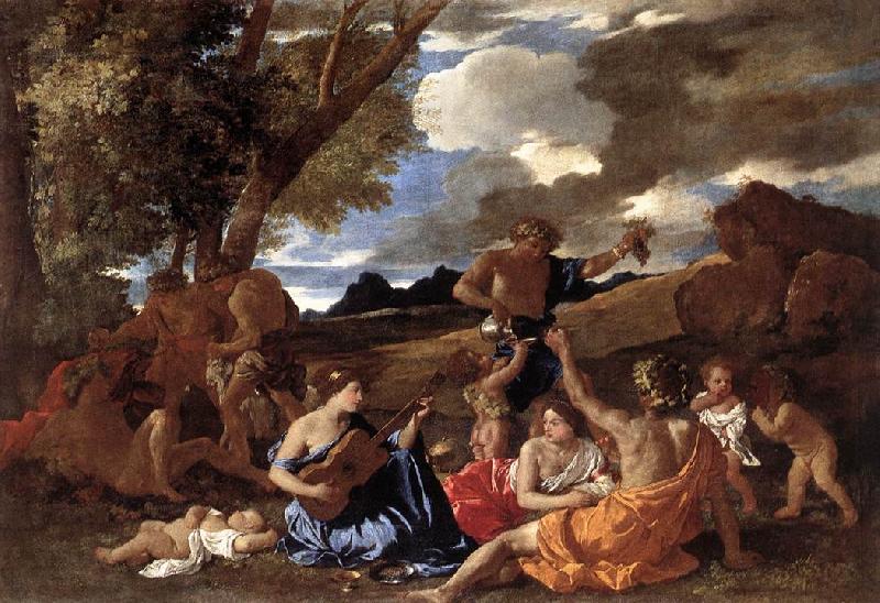 Nicolas Poussin Bacchanal Andrians oil painting picture